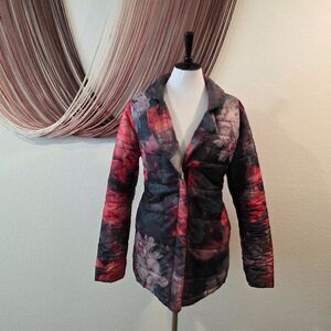 Soft Surroundings Quilted Floral Jacket Sz M
